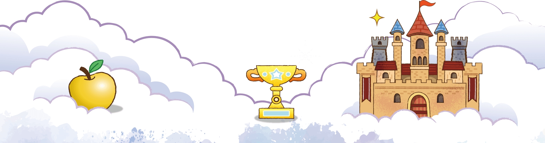 故事主題城堡獎盃底圖